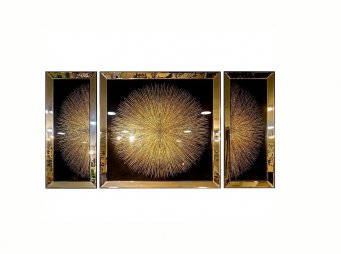 14063 3L SET IILTILI GNE TABLO ALTIN 210*114 CM